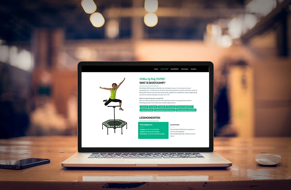 Een resultaat van een multipager website gemaakt door Gettoweb